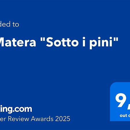 A Matera "Sotto I Pini" Vila Exterior foto