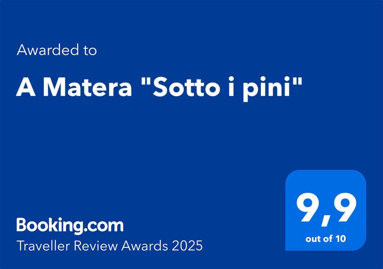 A Matera "Sotto I Pini" Vila Exterior foto